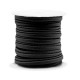 Stitched elastic Ibiza cord 4mm Black